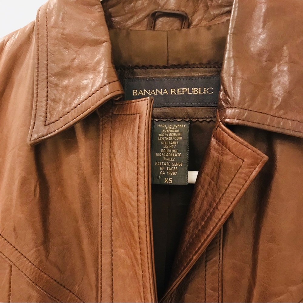 Yummy Banana Republic Real Leather Moto Jacket